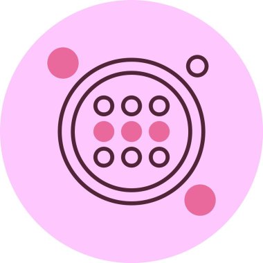 Uygulamalar Düğme simgesi, vektör illüstrasyonu basit tasarım