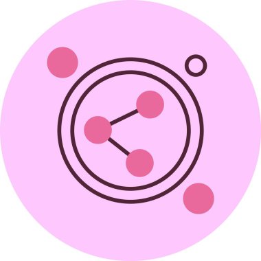 Bağlantı Düğmesi simgesi, vektör illüstrasyonu basit tasarım