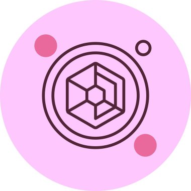 Örümcek Web Düğmesi simgesi, vektör illüstrasyonu basit tasarım