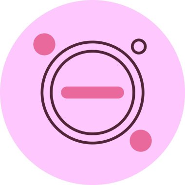 Düğme simgesini küçült, vektör illüstrasyonu basit tasarım