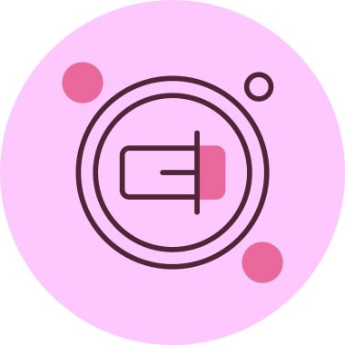 Düğme simgesini yeniden adlandır, vektör illüstrasyonu basit tasarım