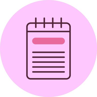 Yazı tahtası. Web simgesi basit illüstrasyon 