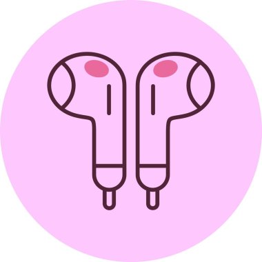 kulaklık simgesi vektör illüstrasyonu 