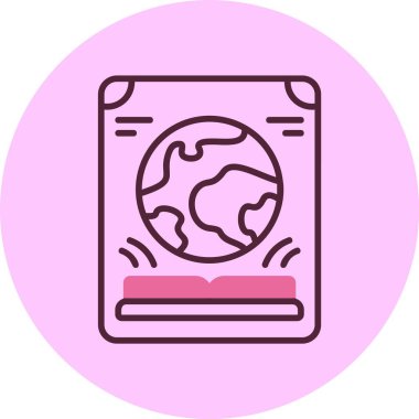 Edebiyat posteri. Web simgesi basit illüstrasyon 