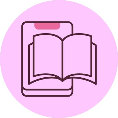 Uygulama arayüzü öğreniliyor. Web simgesi basit illüstrasyon