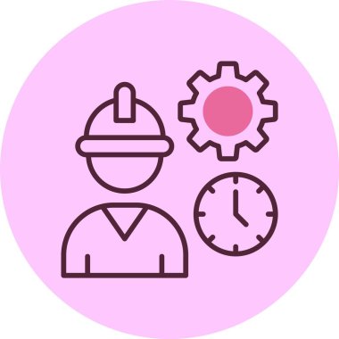 Adil Çalışma Ağı Web ikonu vektör illüstrasyonunu Uygular