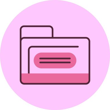 dizin web simgesi, basit vektör illüstrasyonu