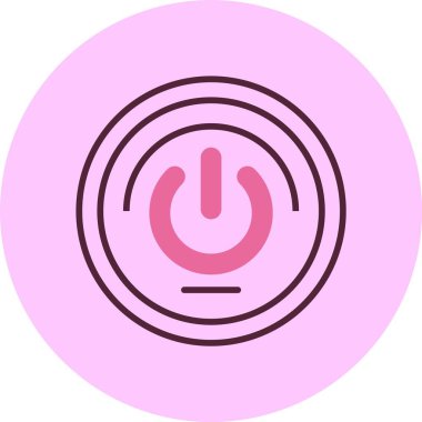 vektör çizim güç düğmesi simgesi 