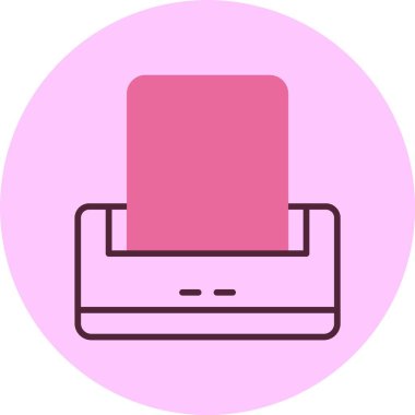 Yazıcı web simge vektör çizim 
