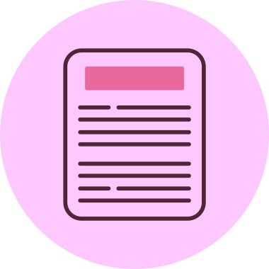 Yazmak. Web simgesi basit illüstrasyon