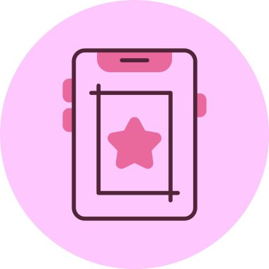 Ekran görüntüsü. Web simgesi basit illüstrasyon