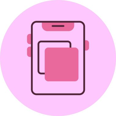 Ekran Aynası Web simgesi vektör illüstrasyonuName