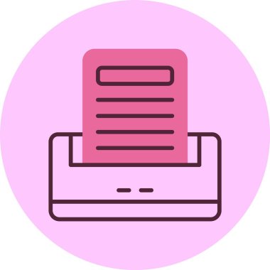 Yazıcı web simge vektör çizim 