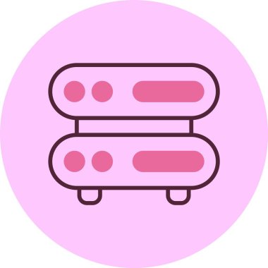 Sarver web simgesi vektör illüstrasyonunu sakla