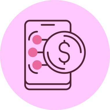 USD Dolar simge vektör illüstrasyonu