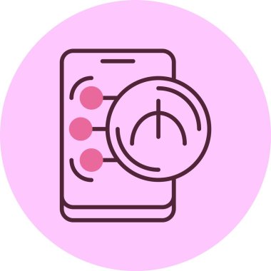 Turkmenistani Manat web simgesi basit illüstrasyon