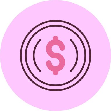 usd para simgesi vektör illüstrasyonu