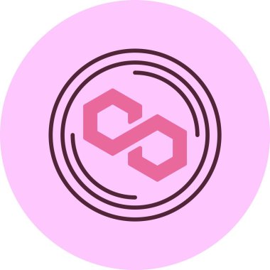 Çokgen web simgesi vektör çizimi