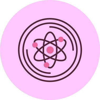 Kozmos simgesi, vektör illüstrasyonu basit tasarım 