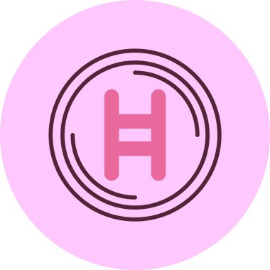 Hedera logo web simgesi vektör illüstrasyonu 