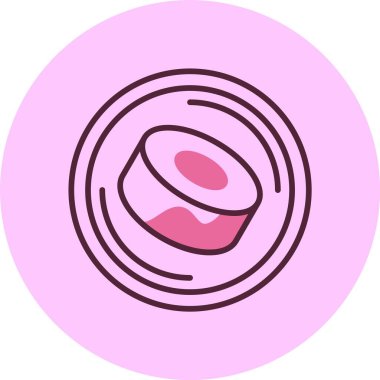  SushiSwap ağ simgesi vektör çizimi