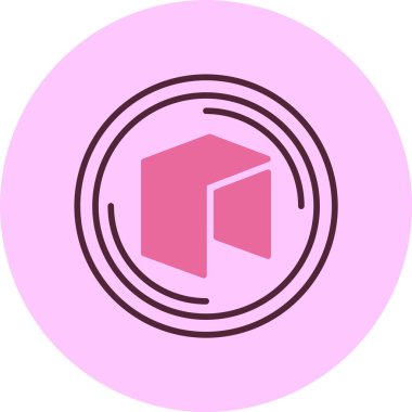  NEO logo web simgesi vektör illüstrasyonu 