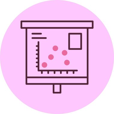 finans grafik simgesi, vektör illüstrasyonu basit tasarım