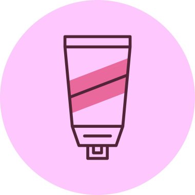 Güneş kremi ikon vektör illüstrasyonu