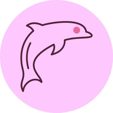 Yunus. Web simgesi basit illüstrasyon 