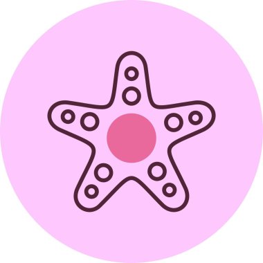 Starfish web icon vector illustration