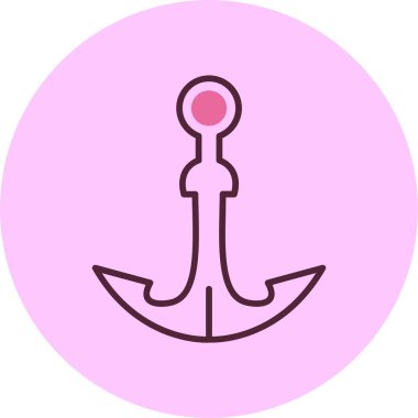  Çapa web simge vektör çizim