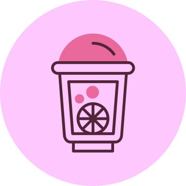 limonata web simgesi vektör illüstrasyonu
