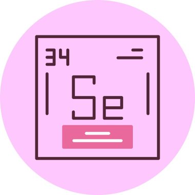 Selenyum web simgesi vektör illüstrasyonu