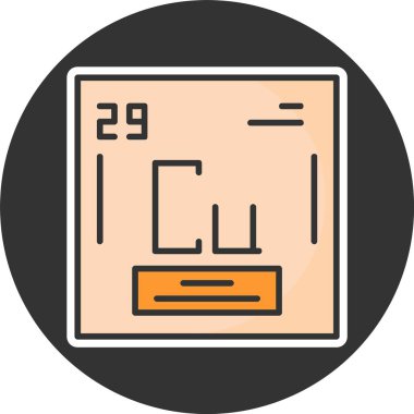 Bakır ağ simgesi vektör illüstrasyonu