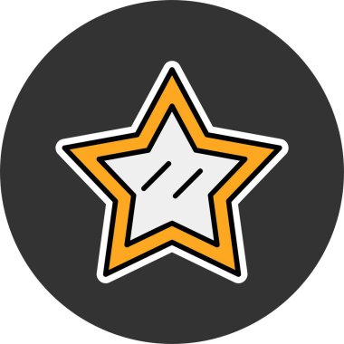 Favori web simgesi vektör illüstrasyonu