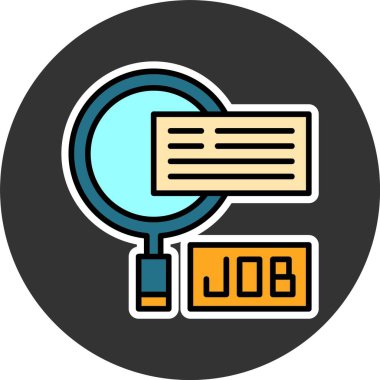 Büyütme cam ağ ikonu vektör illüstrasyonu