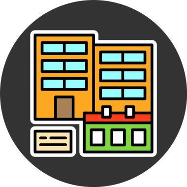 Şirket Olayları web simgesi vektör illüstrasyonu