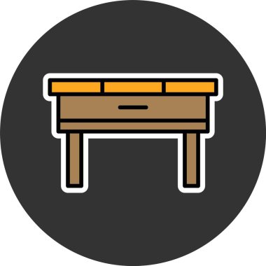 tablo web simgesi vektör illüstrasyonu