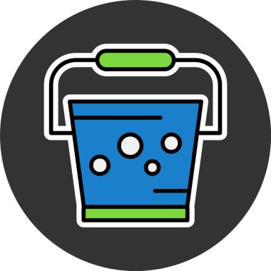 kova ağ ikonu vektör illüstrasyonu