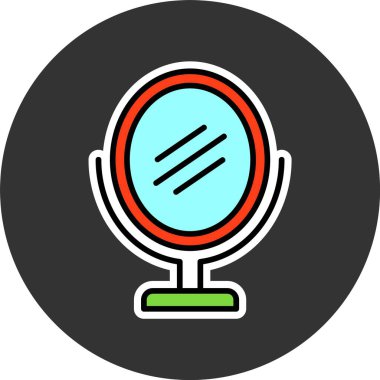 ayna web simge vektör çizim