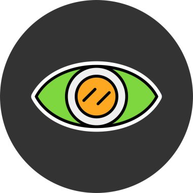 Göz ağı tasarım vektörü simgesi 