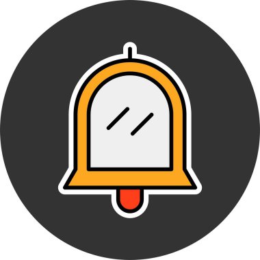 Bildirim web tasarım vektörü simgesi 