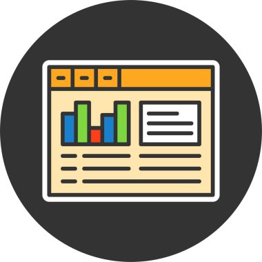 Trafik web simgesi vektör illüstrasyonu