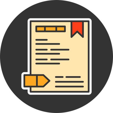 Kanonik URL web simgesi vektör illüstrasyonu