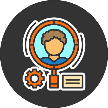 Davranış Akışı web simgesi vektör illüstrasyonu