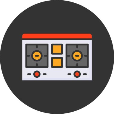 Hob web simgesi vektör illüstrasyonu