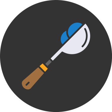 Kepçe Web simgesi vektör illüstrasyonu