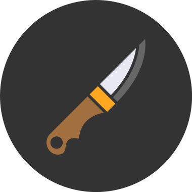 Bıçak Ağı ikon vektör illüstrasyonu oyuluyor