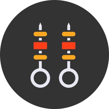 Şiş ağ simgesi vektör illüstrasyonu