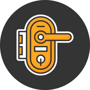 Kapı kolu ağ simgesi çizimi